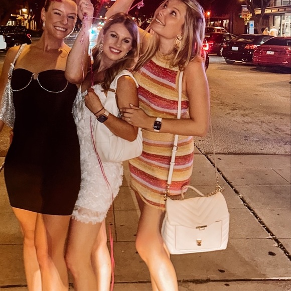 REVOLVE “Lovers + Friends” Stripe Sunset Crop SET - Picture 2 of 6